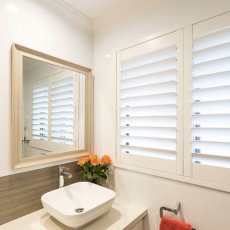 Are plantation shutters suitable for a bathroom in Darwin?